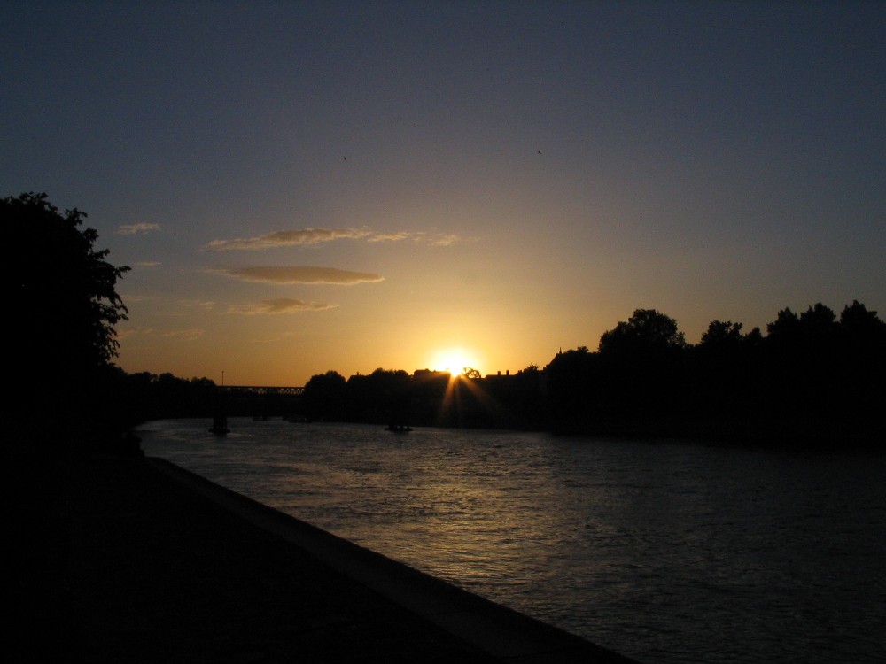 Abendstimmung an der Donau